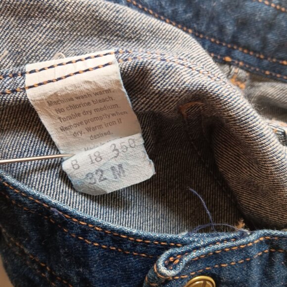 Vintage Mens Disco Jeans 30x31 80's Mens ZACARI embroidered DISCO POCKET DENIM - Picture 7 of 7